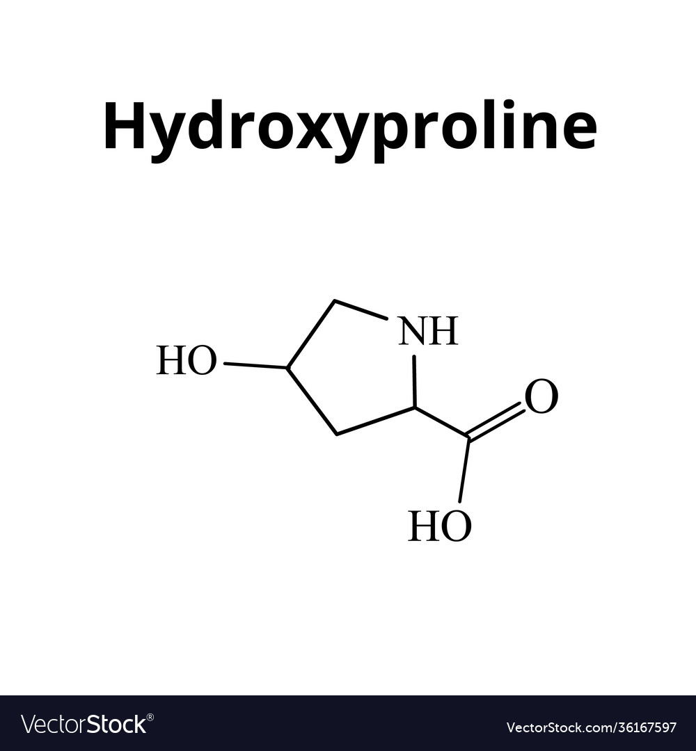 Amino acid hydroxyproline chemical molecular