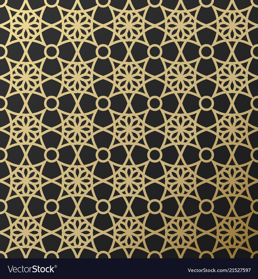 Background with seamless pattern in islamic style