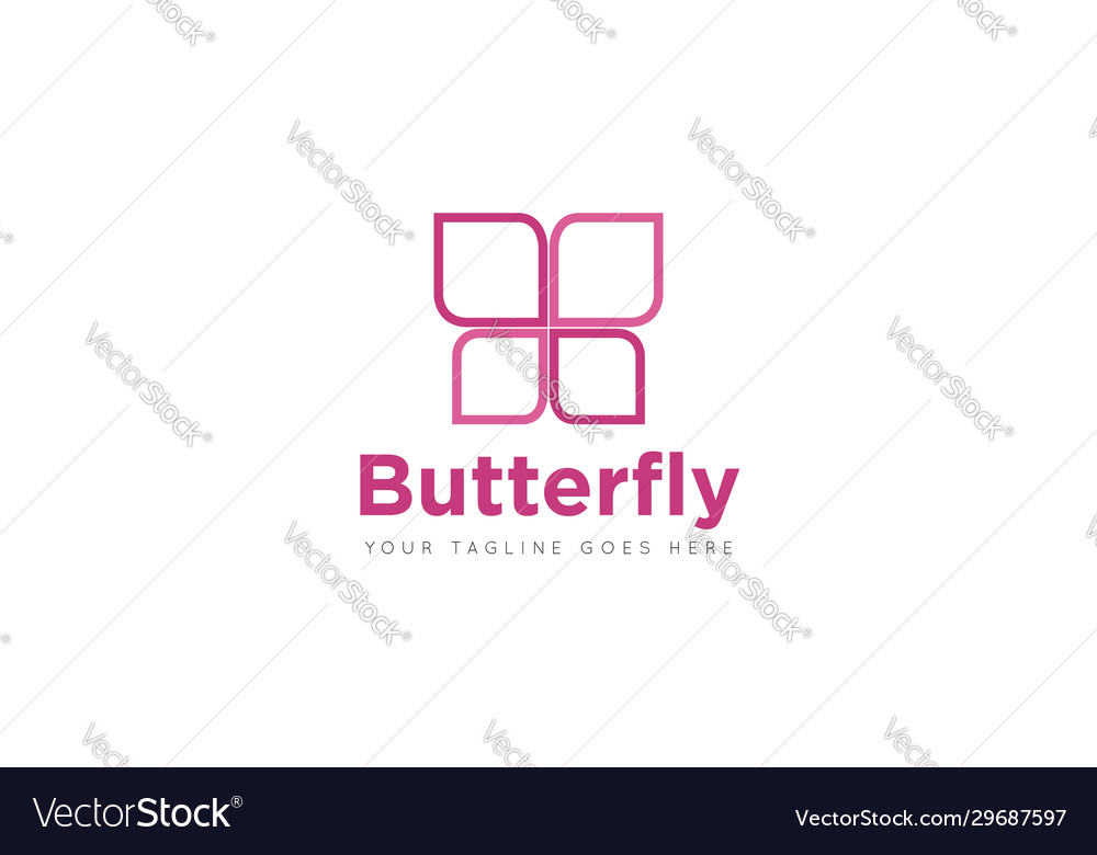 Butterfly logo and icon