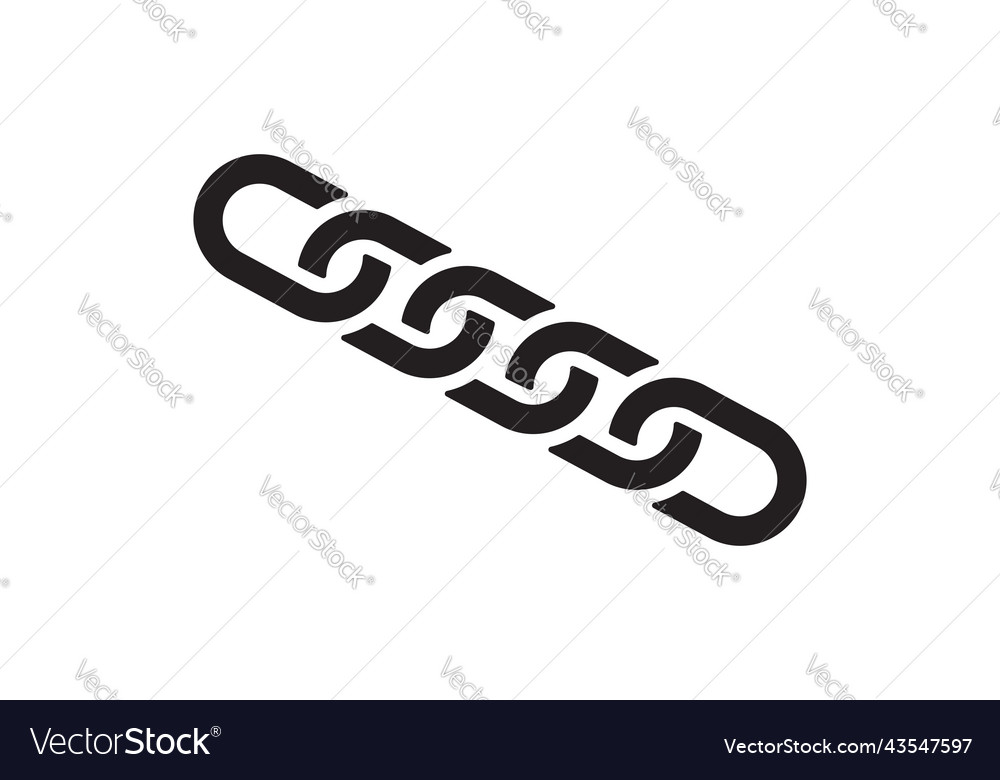 Chain link icon connection sign linked interface