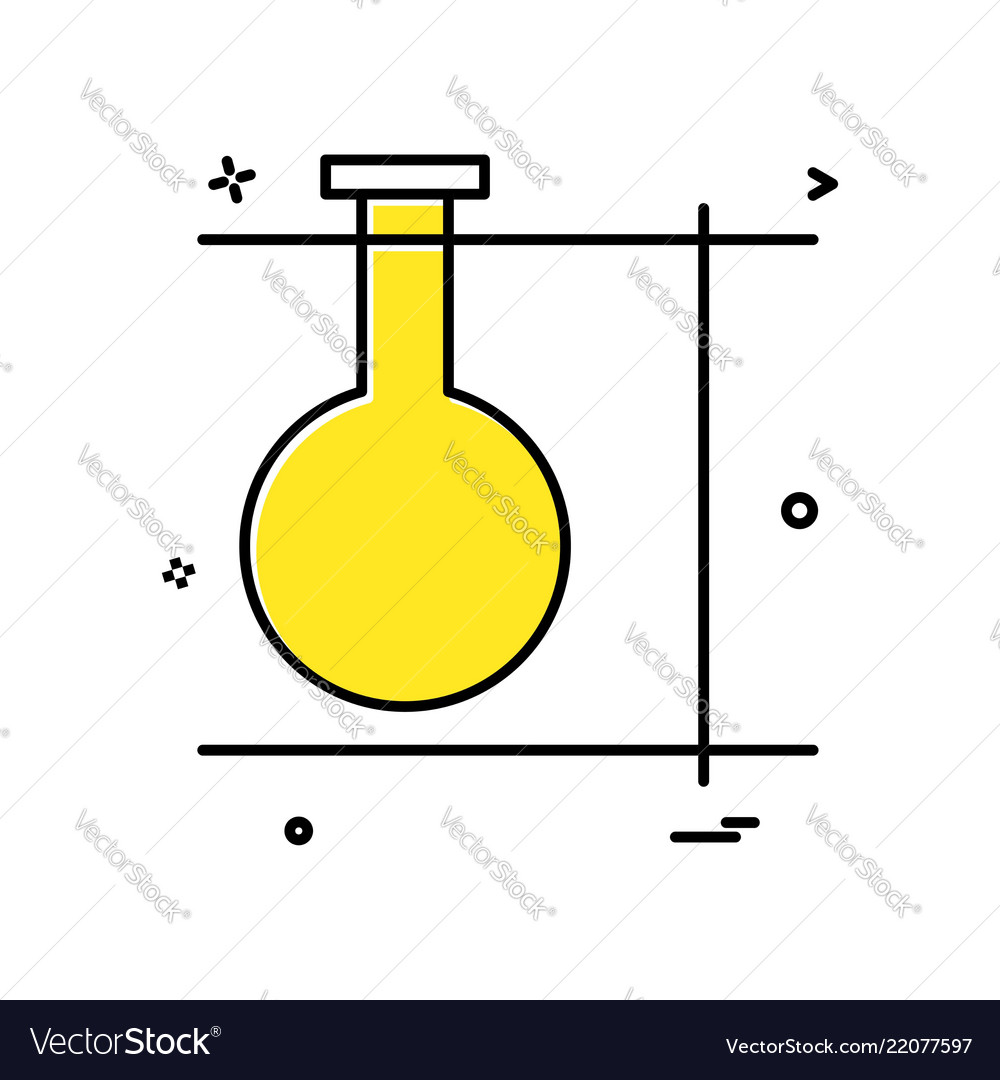 Experiment flask icon design
