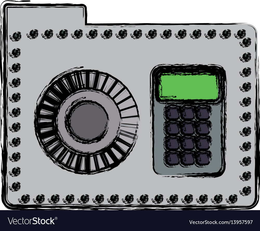 Folder password keypad security