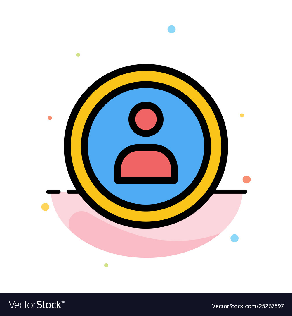 Interface navigation user abstract flat color vector image Interface navigation user abstract flat color