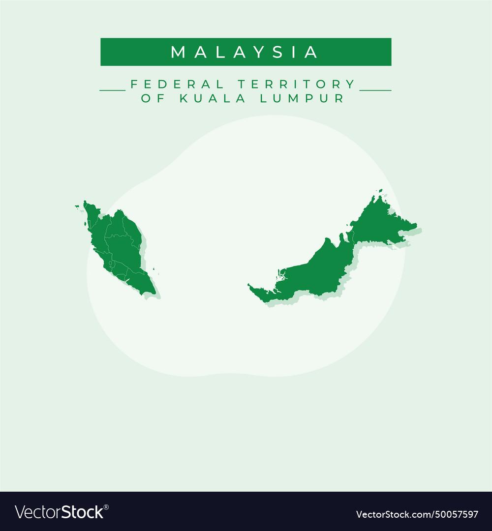 Malaysia map Royalty Free Vector Image - VectorStock