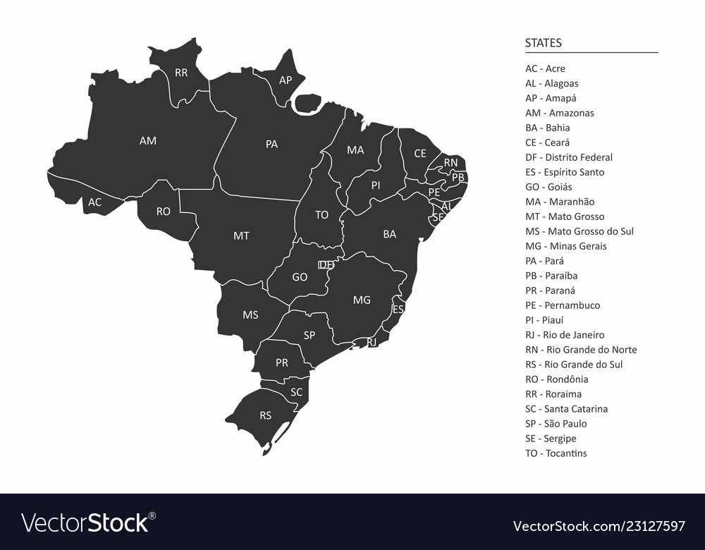 Map of brazil