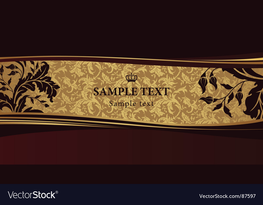 Ornate Floral Scroll Background