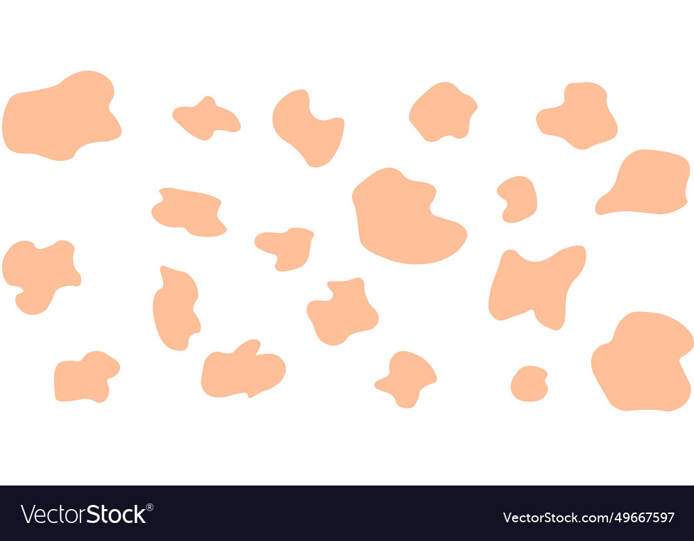 Peach fuzz cow seamless pattern long abstract