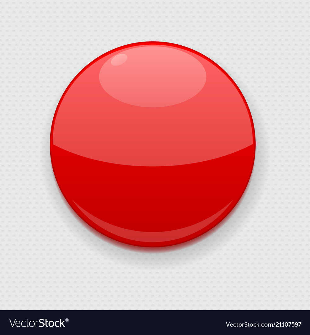 Red web button on gray background round 3d icon