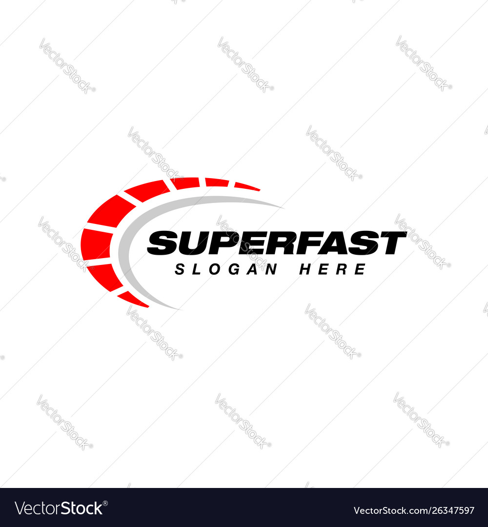 Speed logo design speedometer icon symbol Vector Image