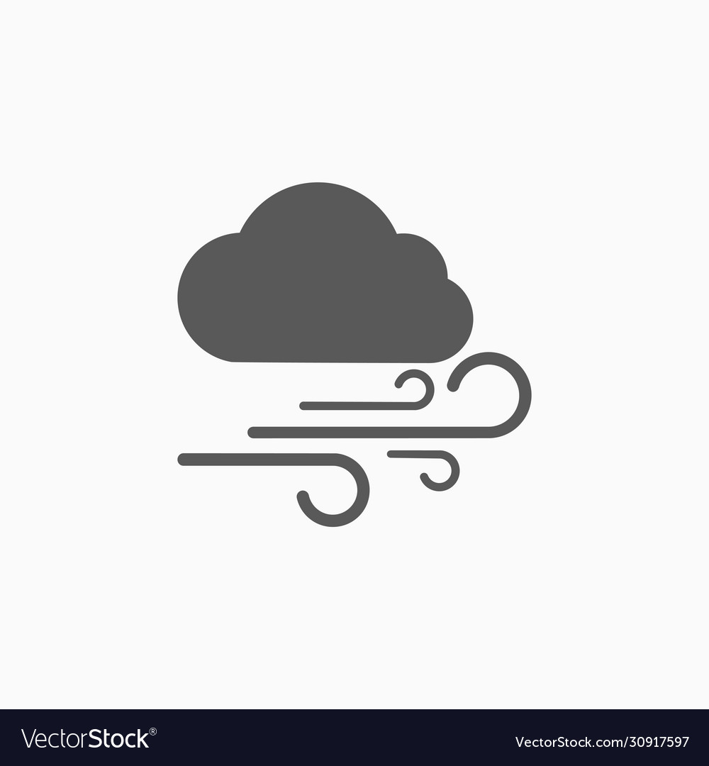 Wind and cloud icon