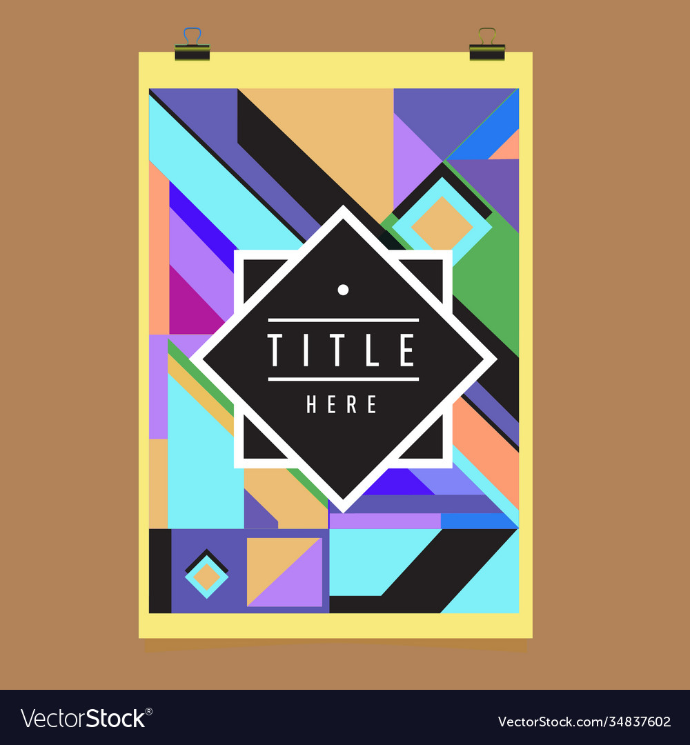 Abstract colorful geometric pattern background Vector Image Abstract colorful geometric pattern background