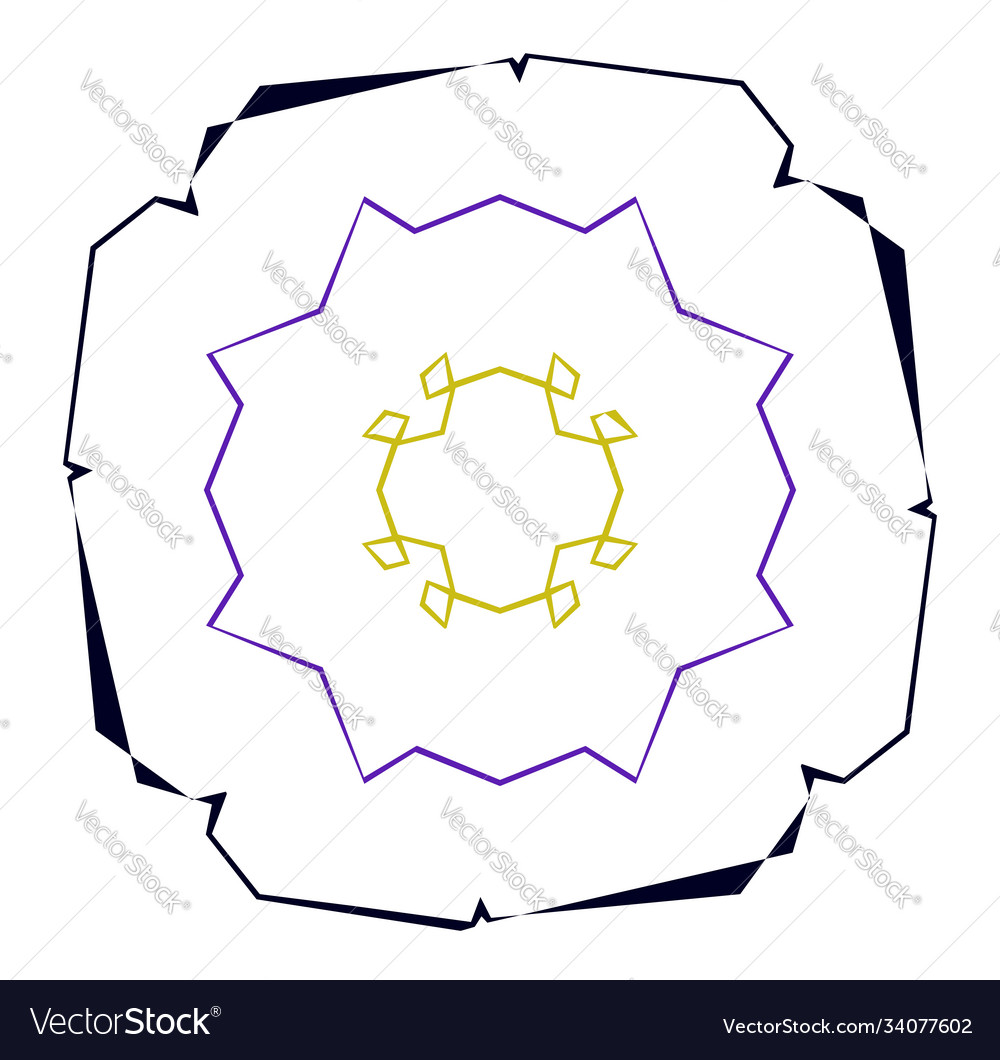 Abstract random geometry shape generative art Vector Image Abstract random geometry shape generative art