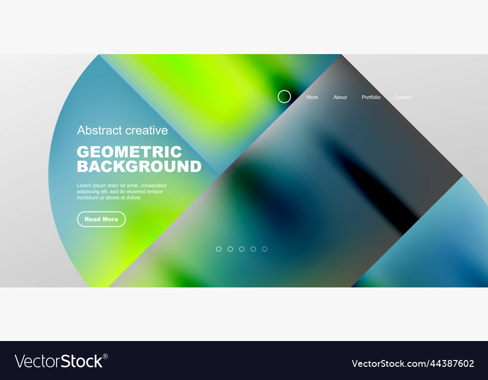 Bright fluid gradient circles abstract background vector image Bright fluid gradient circles abstract background