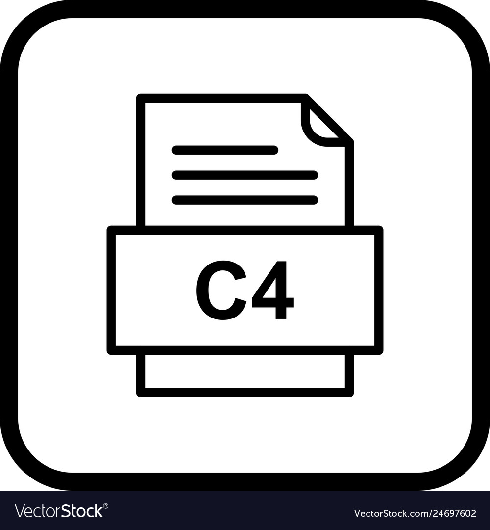 C4 file document icon