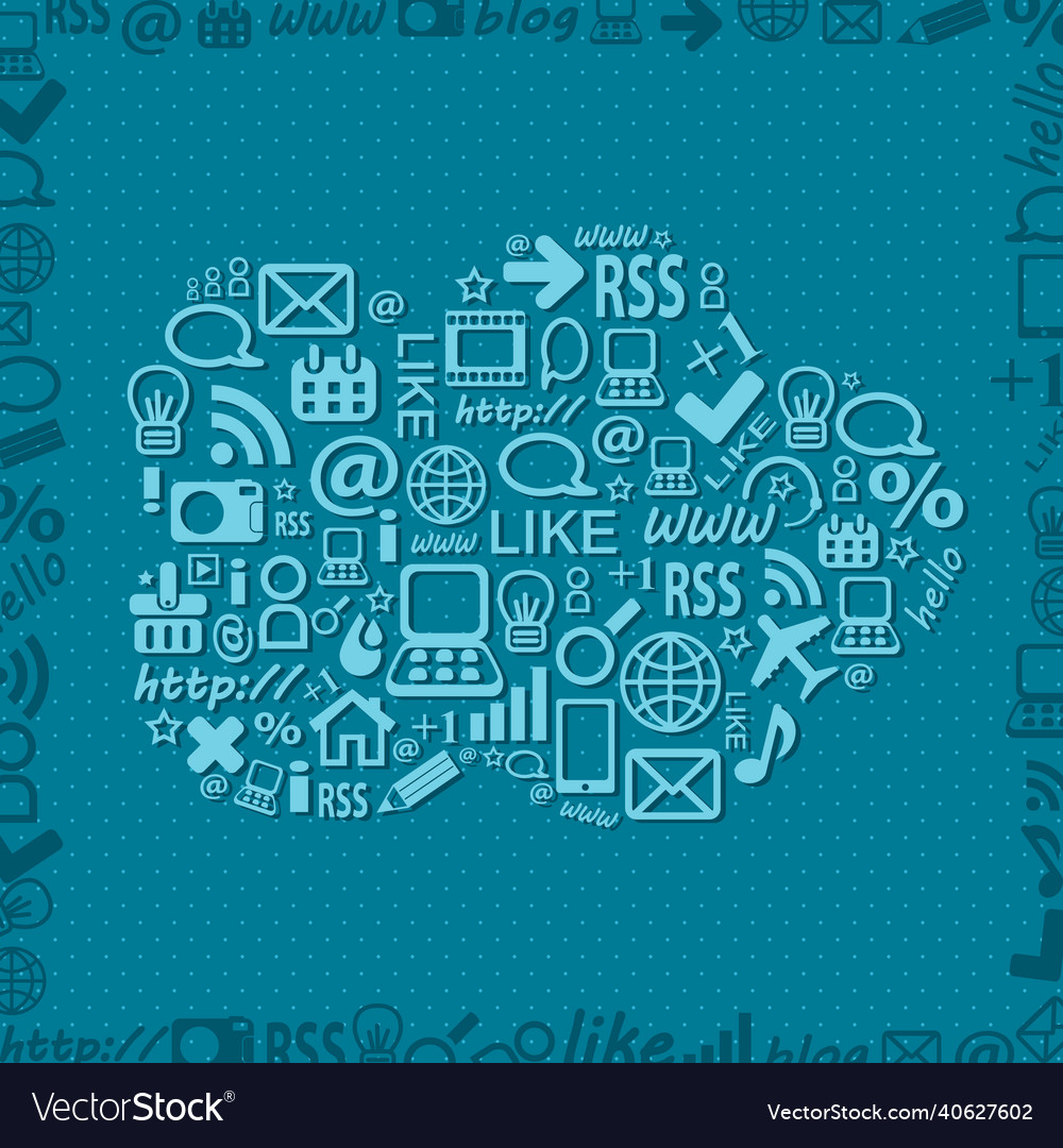 Cloud computing background vector image Cloud computing background