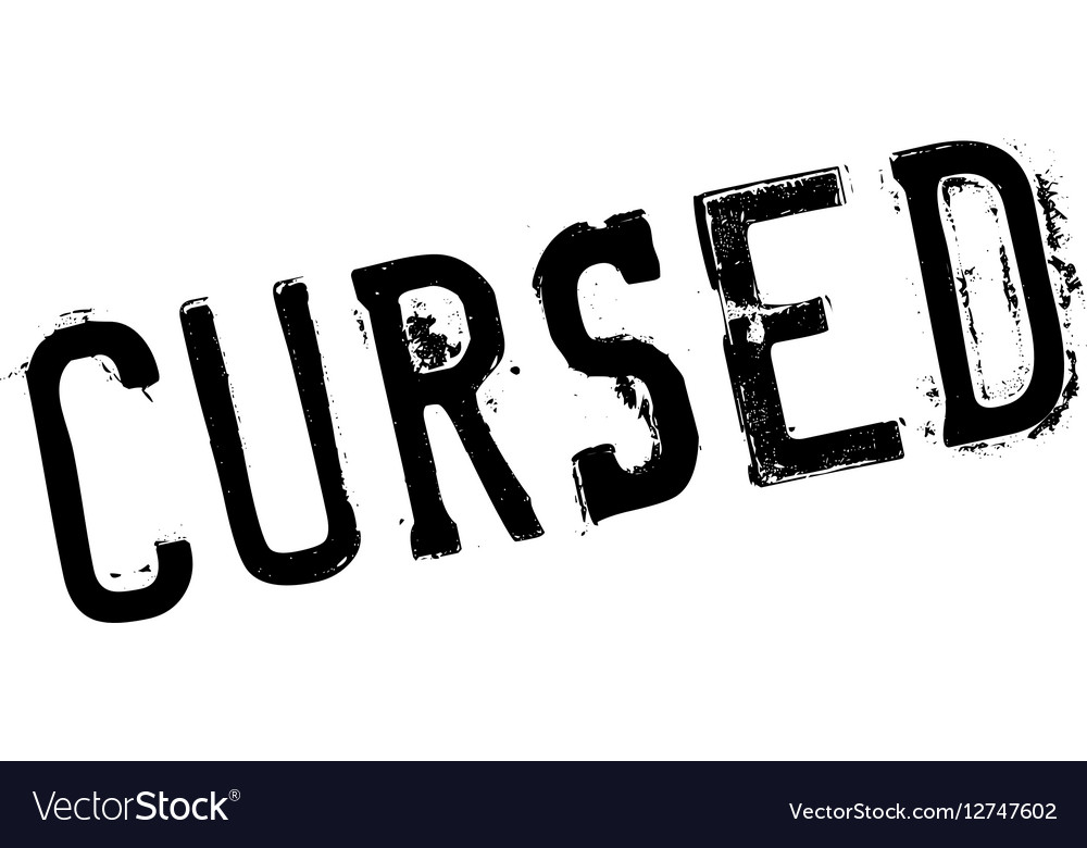 Cursed rubber stamp Royalty Free Vector Image - VectorStock