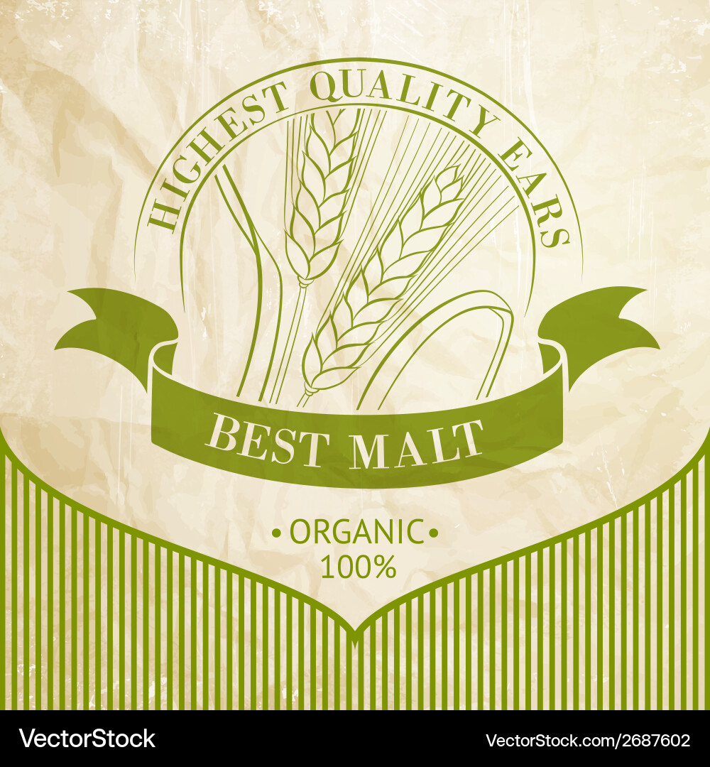 Ears wheat Royalty Free Vector Image - VectorStock