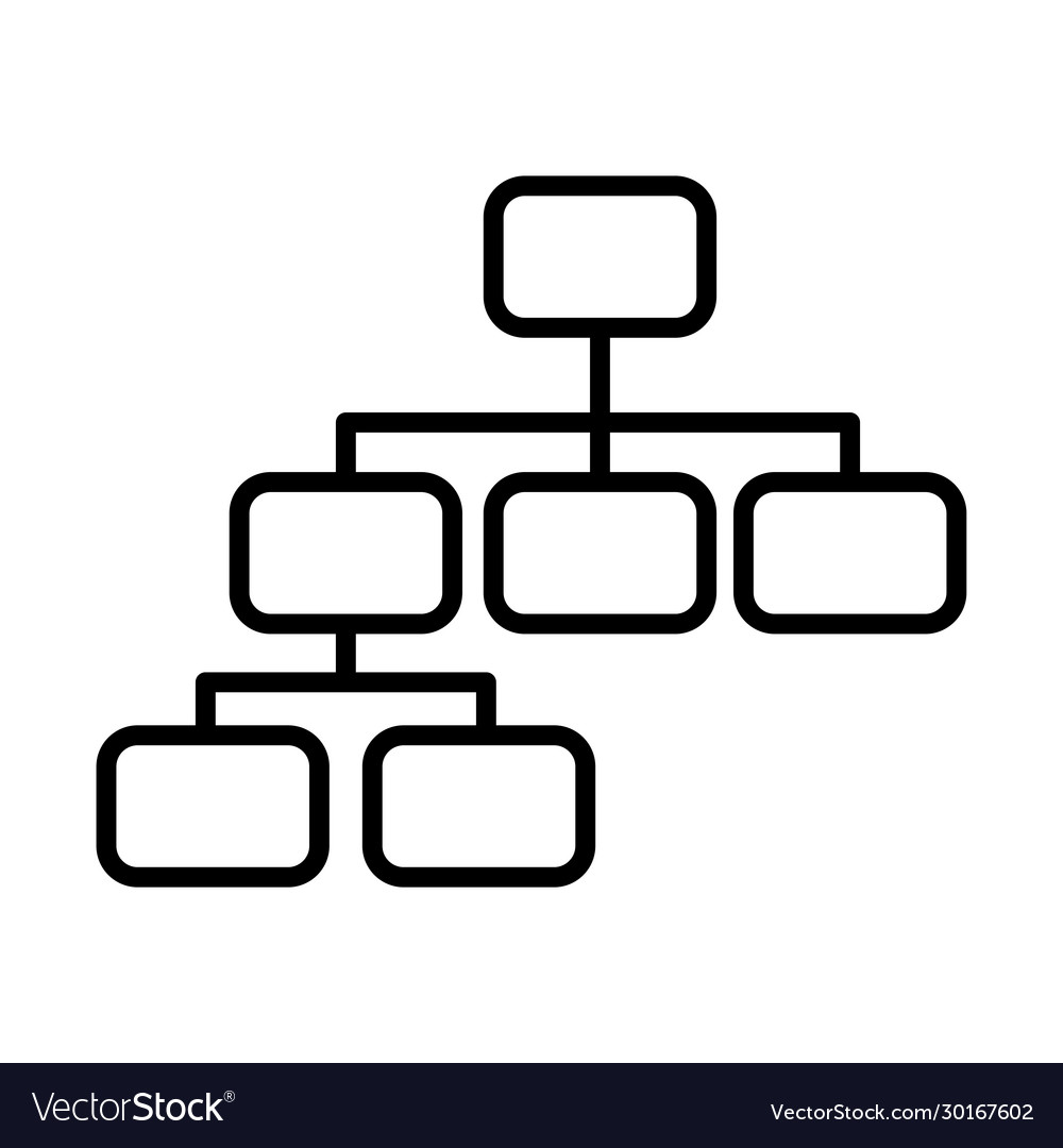 Infographic pyramid line style icon