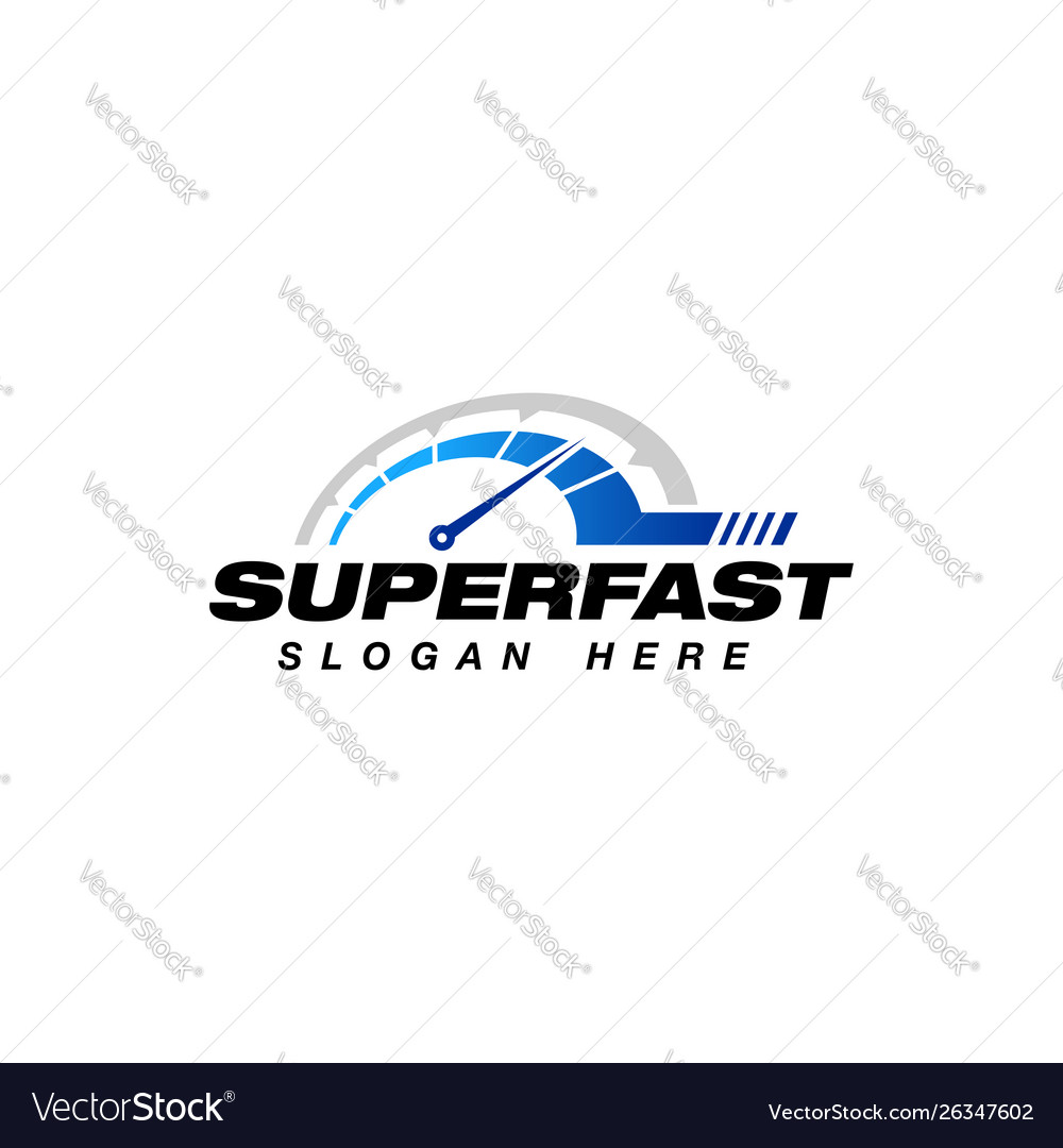 Speedometer Logo - Turbo & Fast