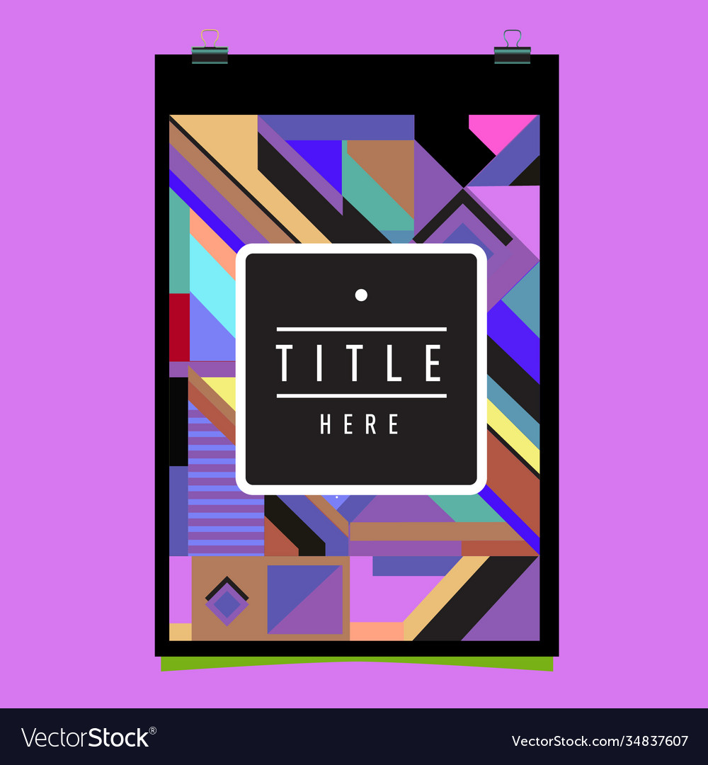 Abstract colorful geometric pattern background