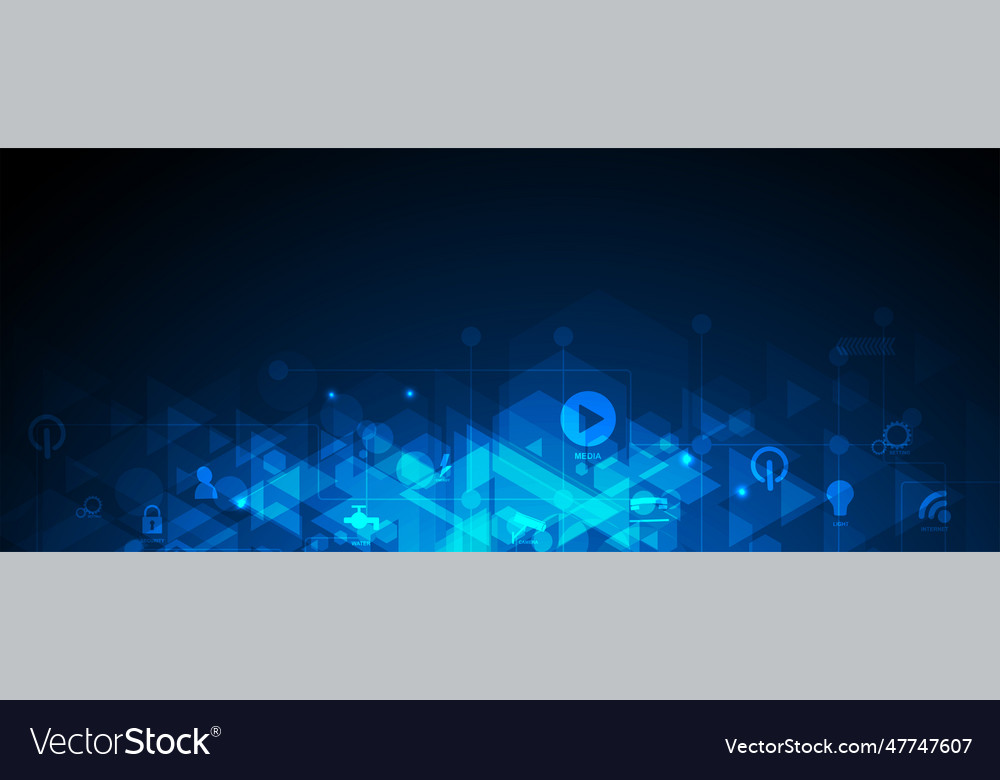 Abstract hexagon background technology poligonal vector image Abstract hexagon background technology poligonal