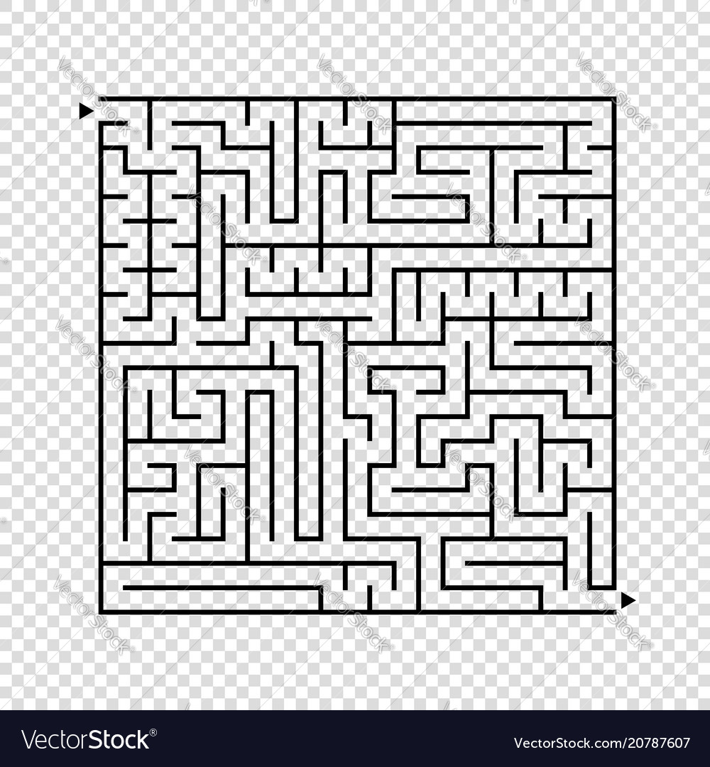 Abstract square maze an interesting game