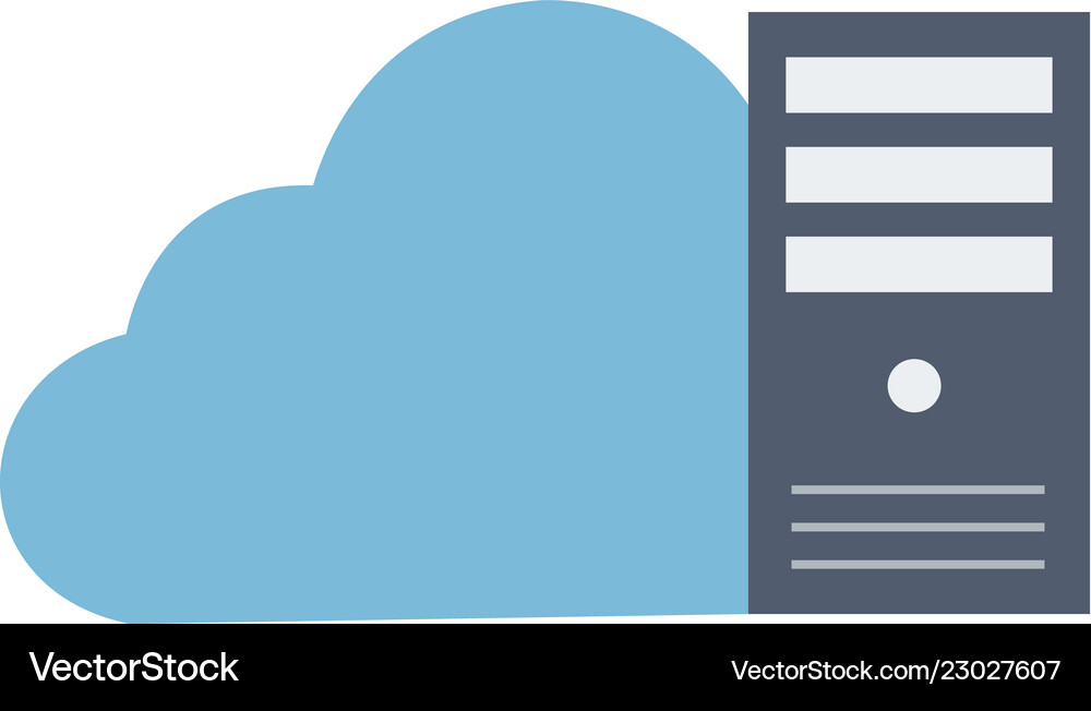 Cloud data icon Royalty Free Vector Image - VectorStock