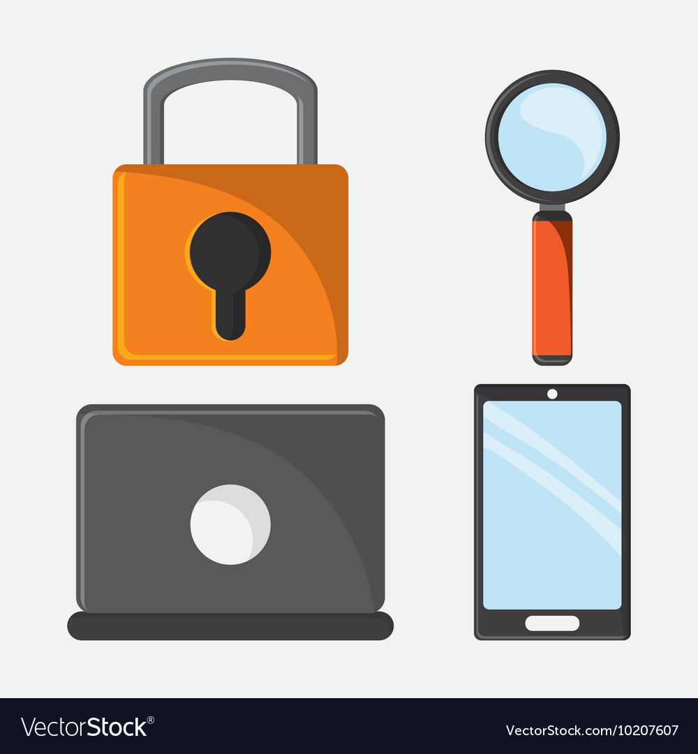 Cyber and system security icon