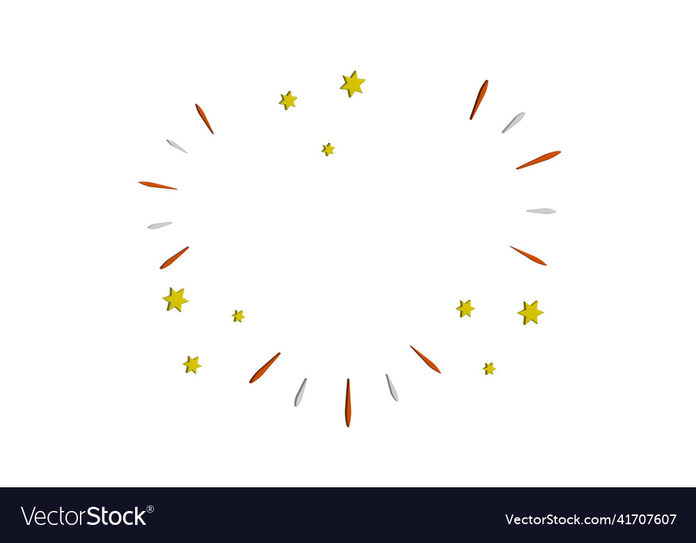 Explosion 3d fireworks stars boom