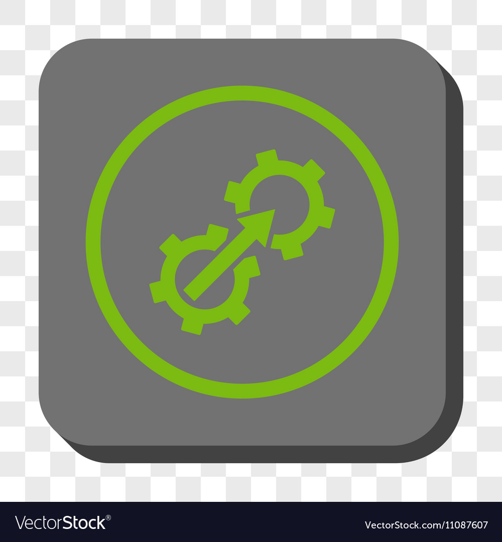 Gear integration rounded square button