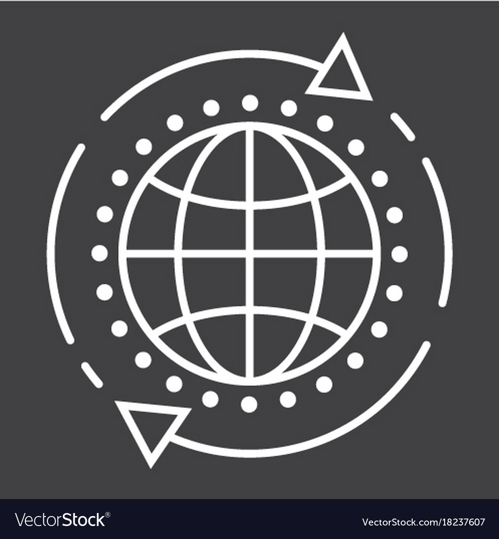Global solution line icon seo and development