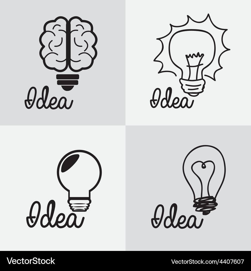 Idea design Royalty Free Vector Image - VectorStock