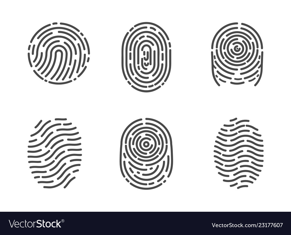 Identification fingerprints sketches set