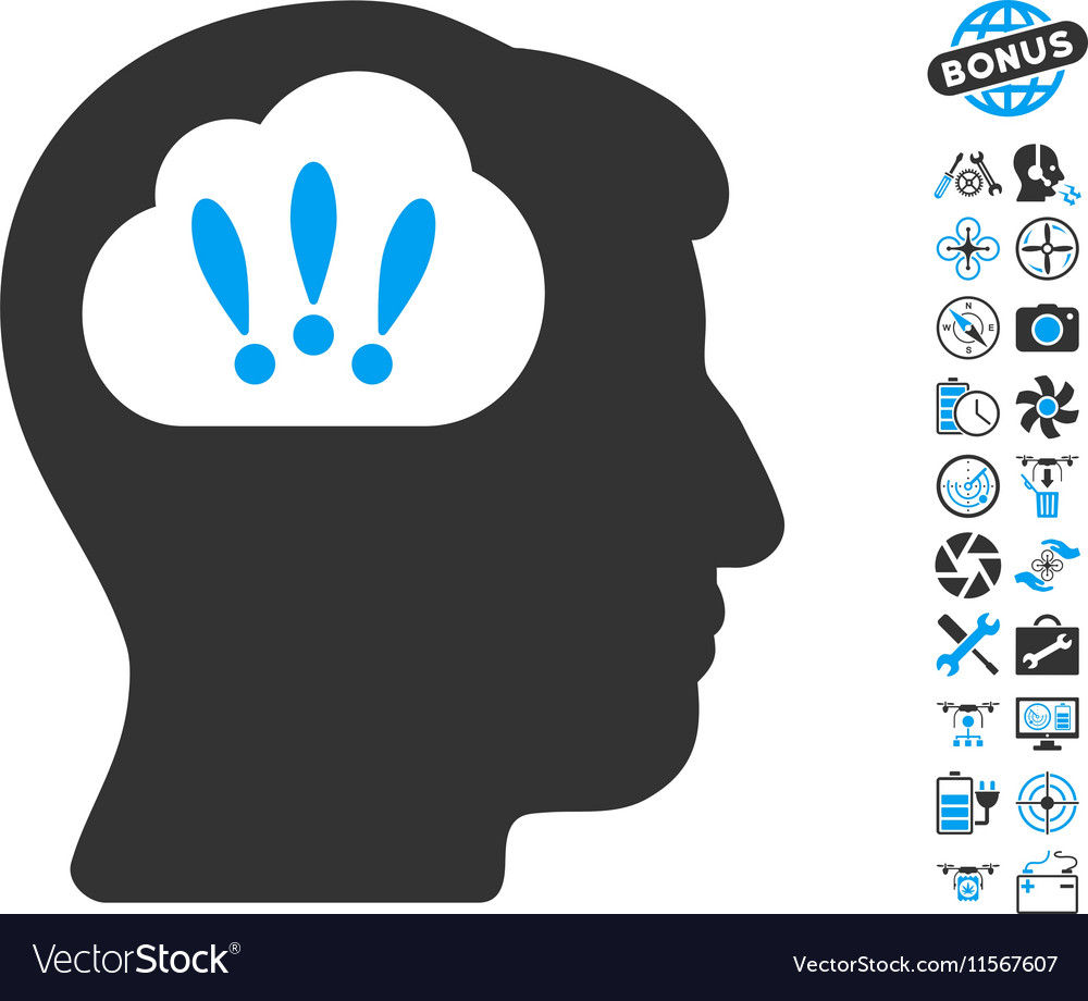Problem brainstorm icon with copter tools bonus