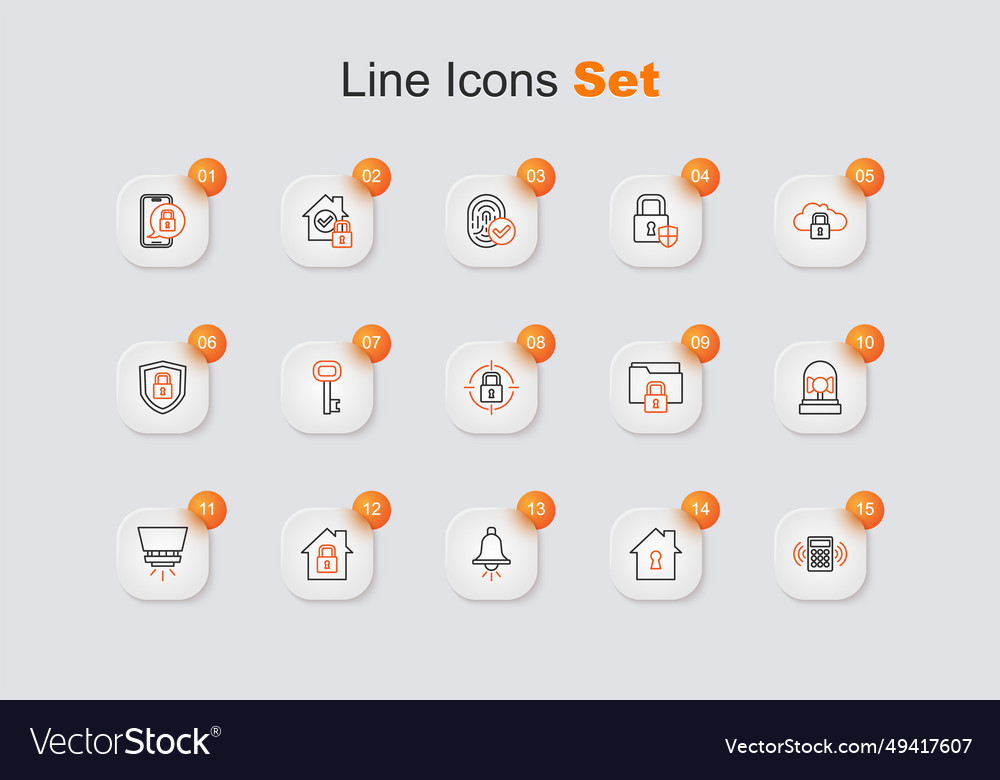 Set line security keypad access panel house under