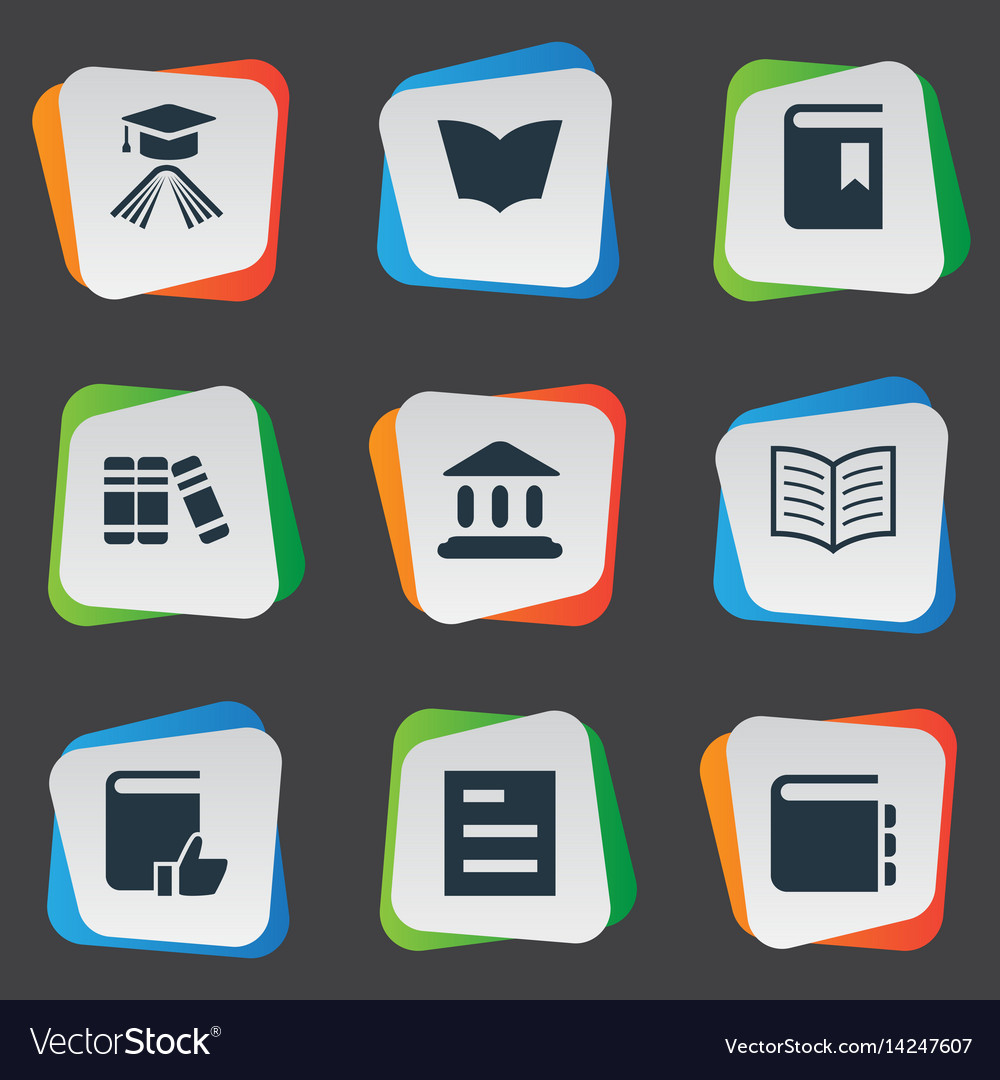 Set of simple knowledge icons