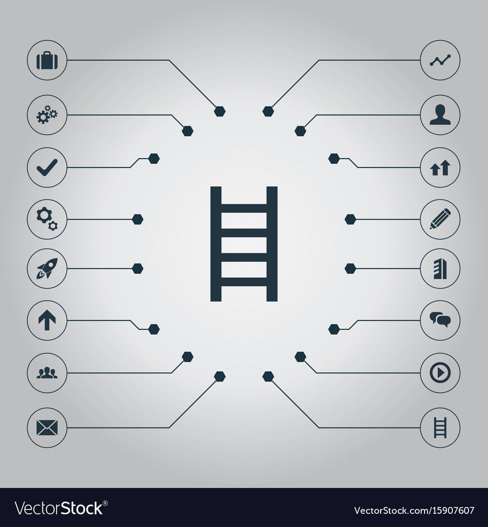 Set of simple startup icons