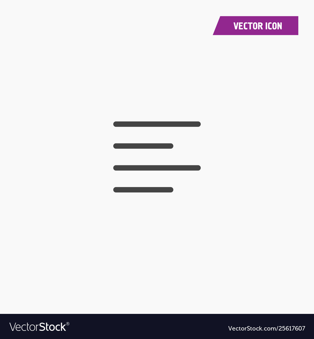 Text left alignment icon