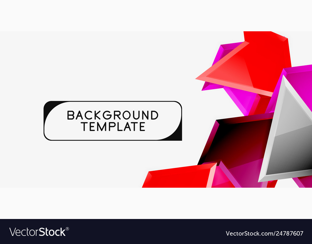 Triangular low poly background design Vector Image Triangular low poly background design