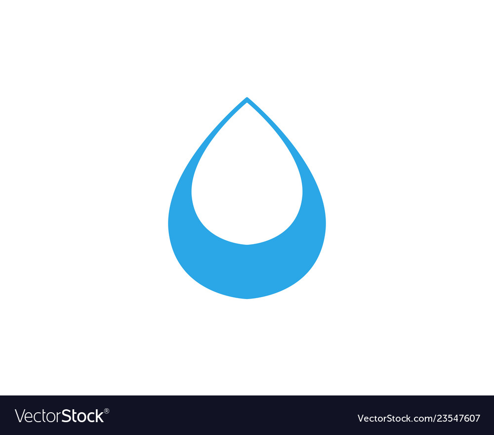 Water drop logo template design