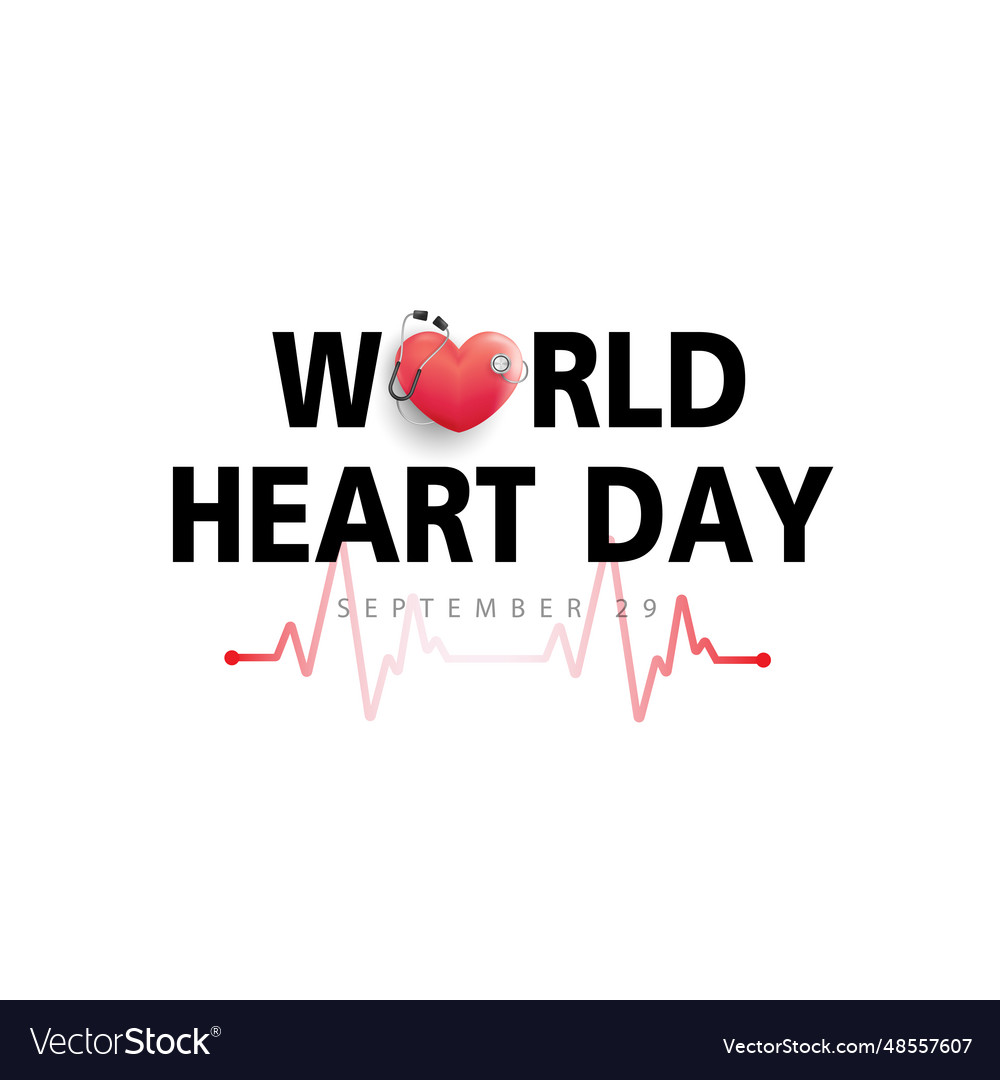 World heart day concept stethoscope