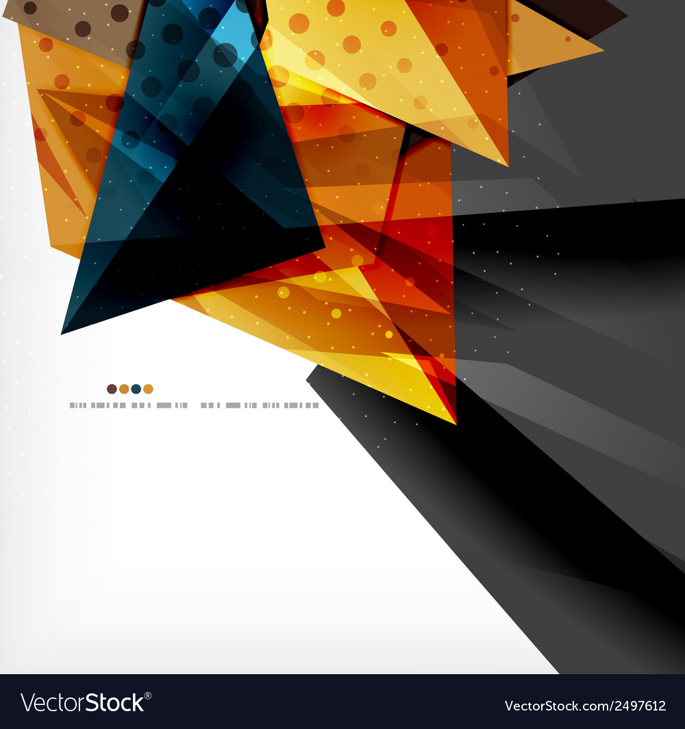 Abstract colorful overlapping composition
