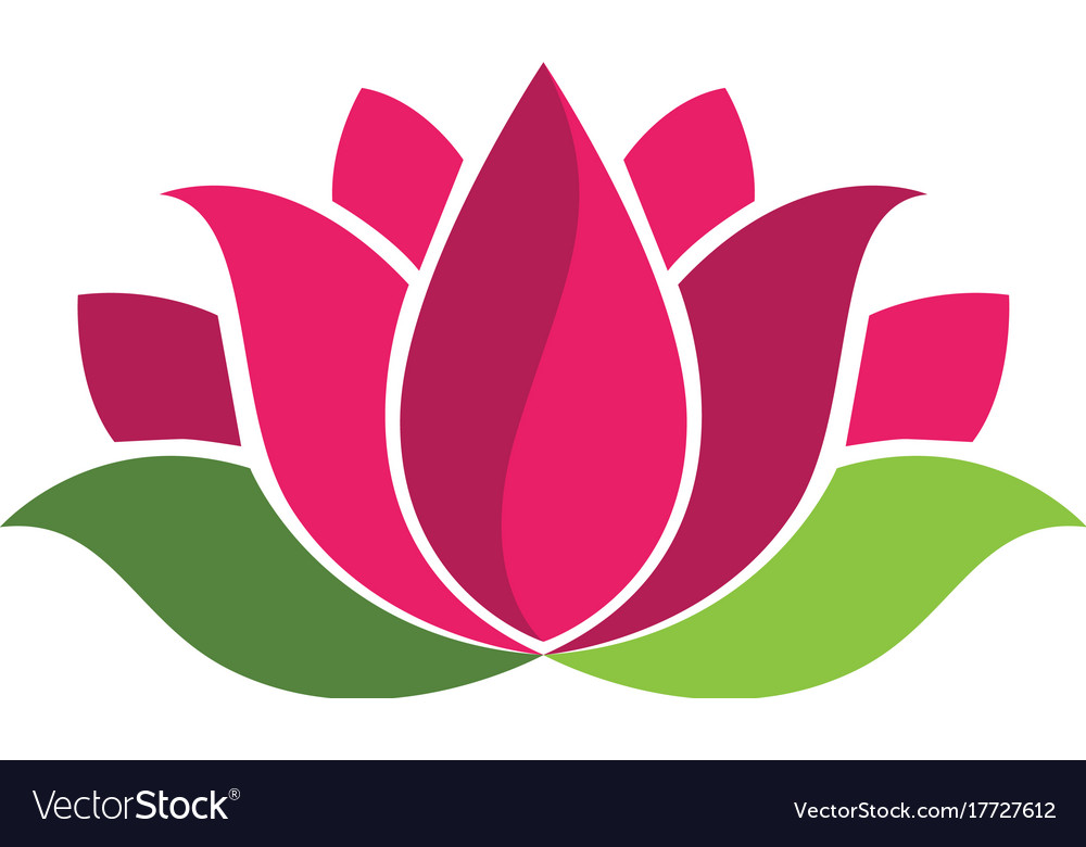 Download Beauty flowers logo Royalty Free Vector Image - VectorStock