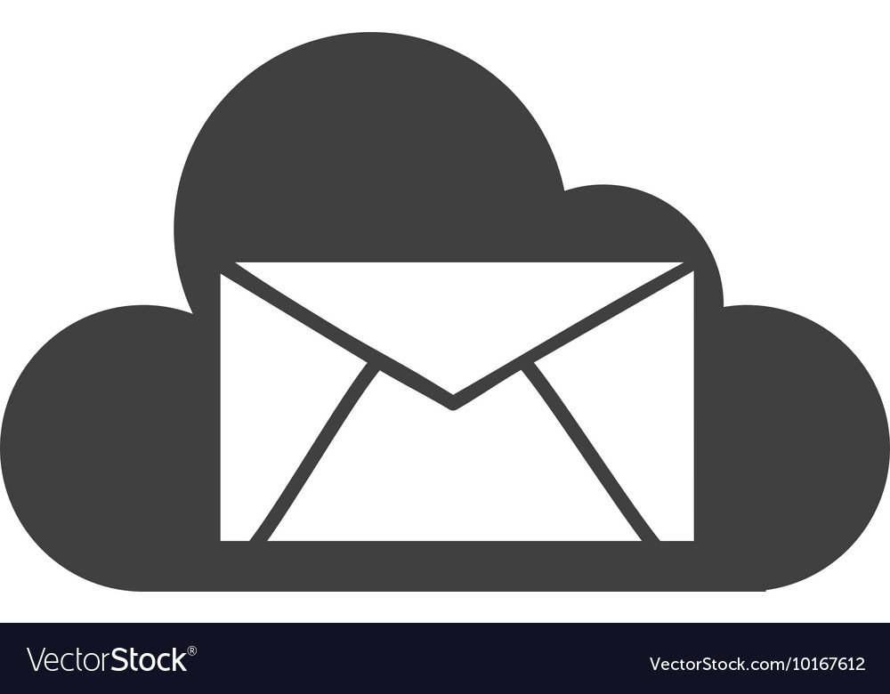Cloud computing isolated icon