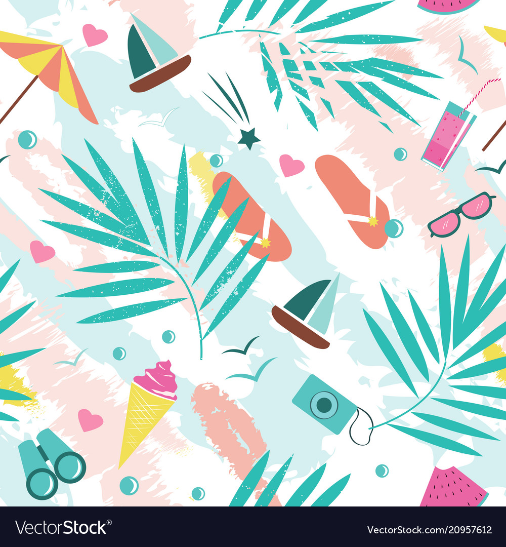 Colorful Beach Summer Pattern
