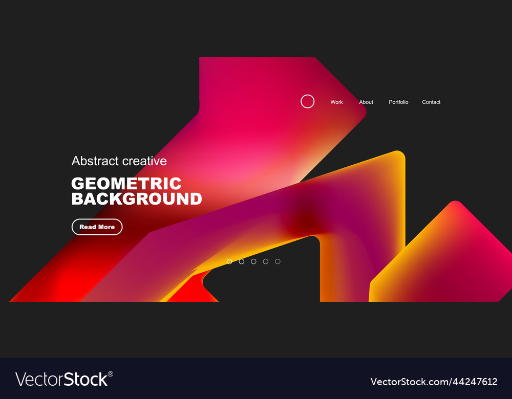 Fluid triangles minimal abstract background vector image Fluid triangles minimal abstract background