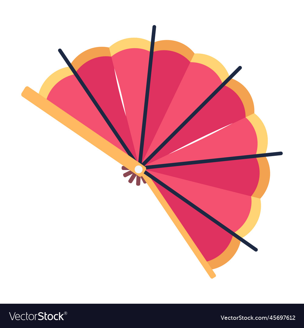 Japanese fan Royalty Free Vector Image - VectorStock