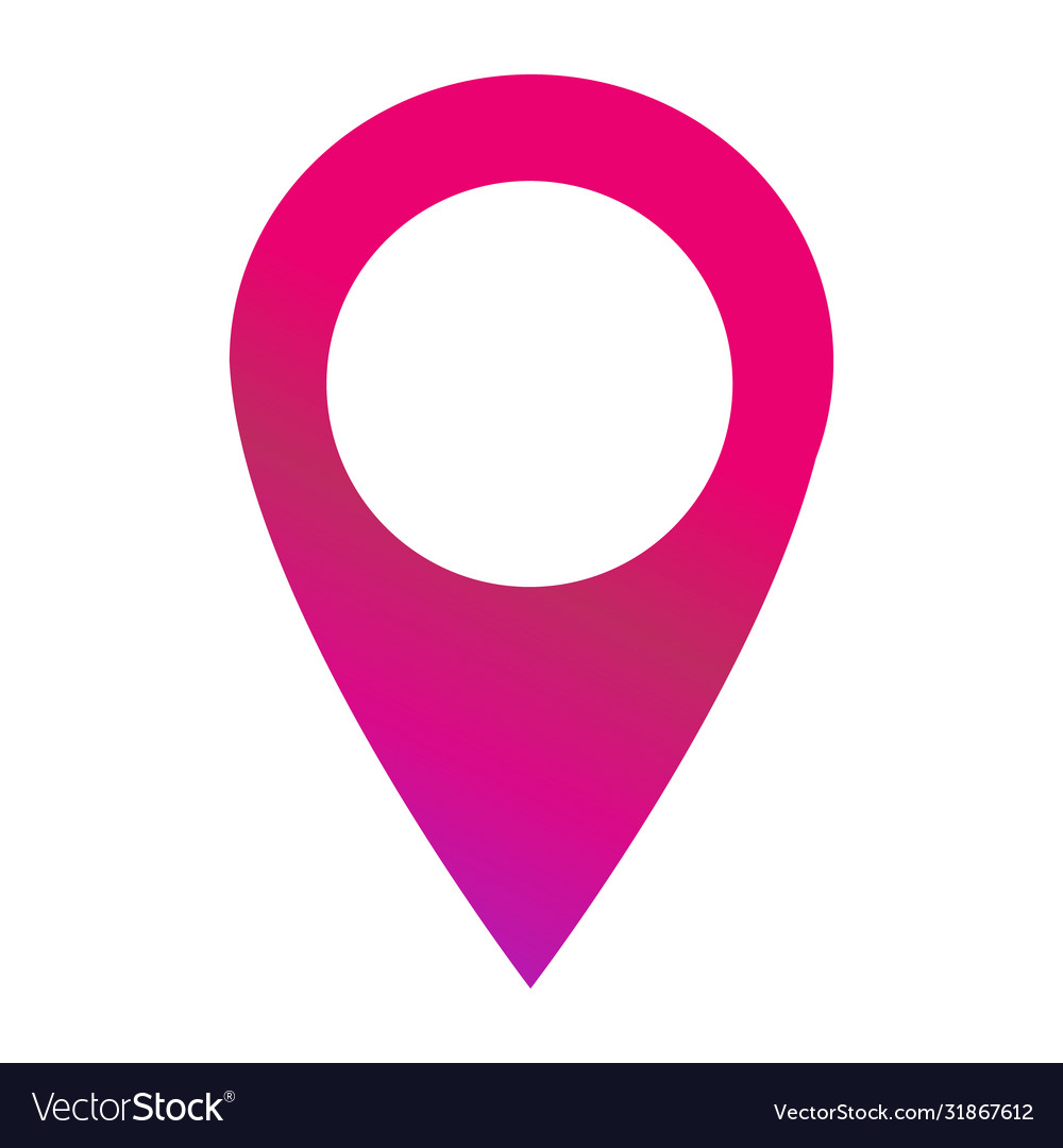 Location icon map pointer symbol isolated vector image Location icon map pointer symbol isolated