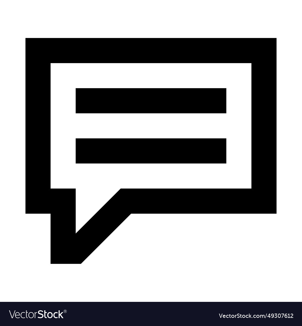 Message icon suitable for website ui design vector image Message icon suitable for website ui design