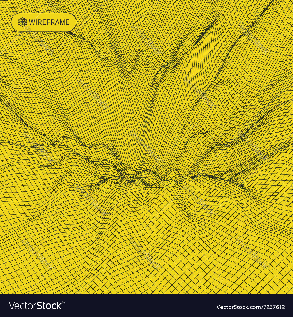 Network Wireframe Background